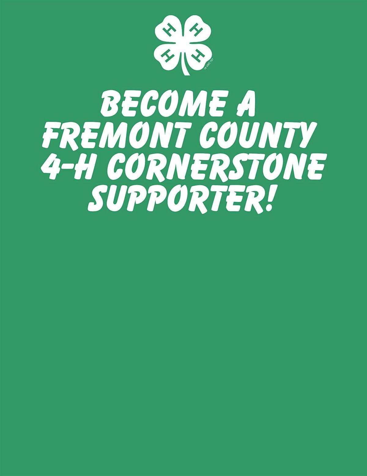 Fremont County 4-H Cornerstone Supporter Drive 2024-2025
