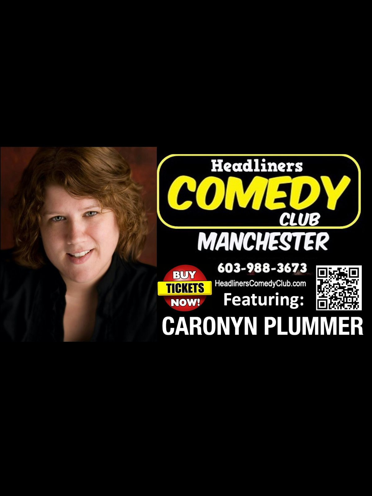Comedian CAROLYN PLUMMER. in Manchester NH