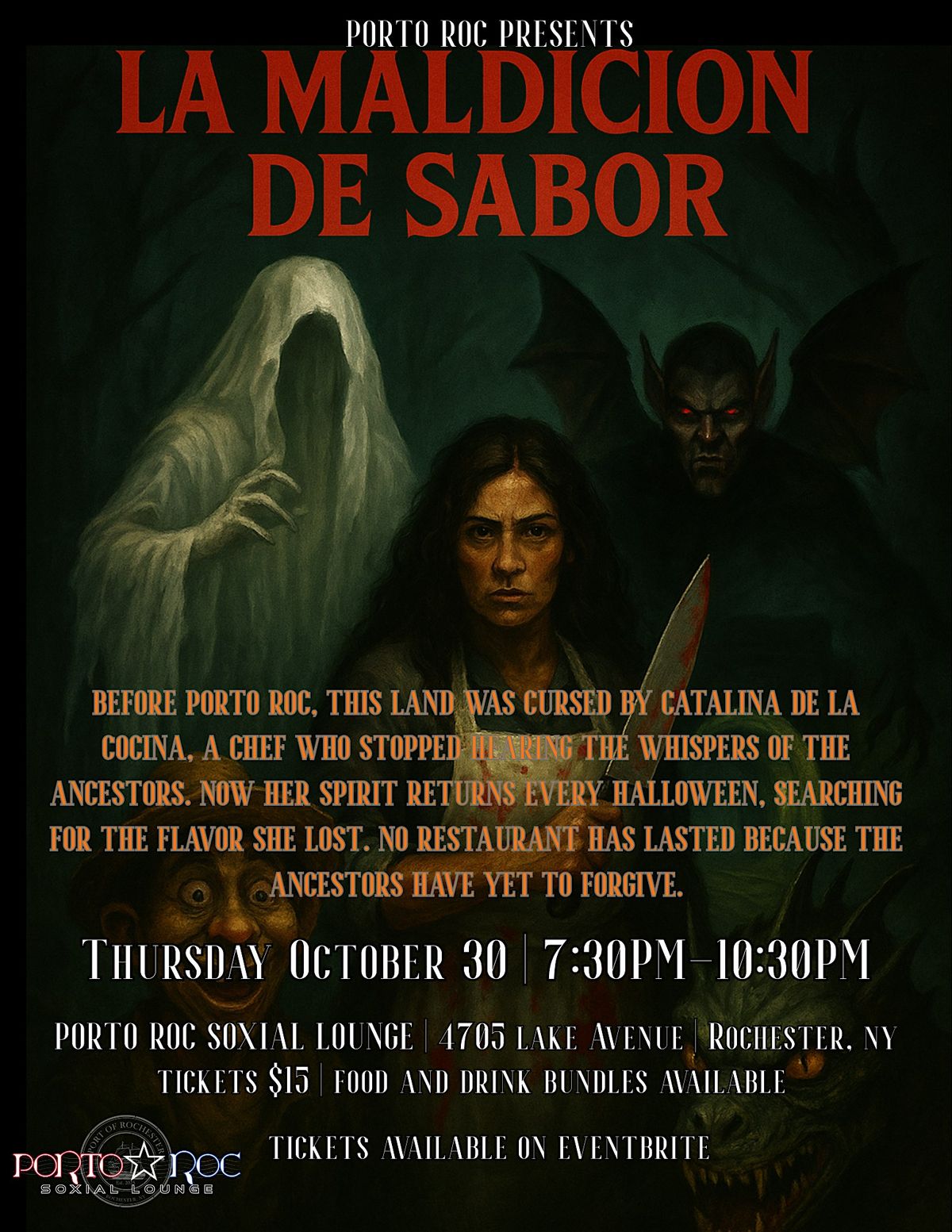 Porto Roc Presents: La Maldicion de Sabor Haunted House