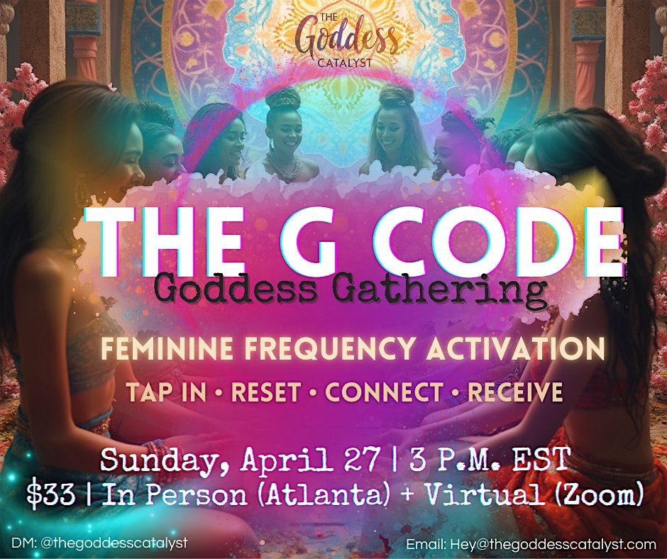 The G Code: Goddess Gathering at Blue House Wellness, Scottdale on 27th ...