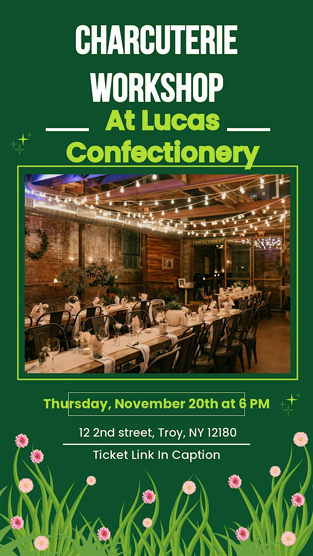 Charcuterie & Sip Workshop at Lucas Confectionery