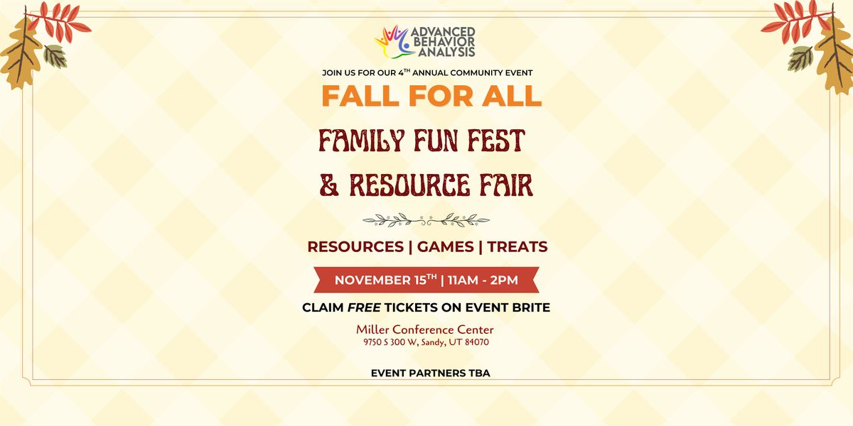 Fall for All: An Inclusive Family Fun Fest & Resource Fair