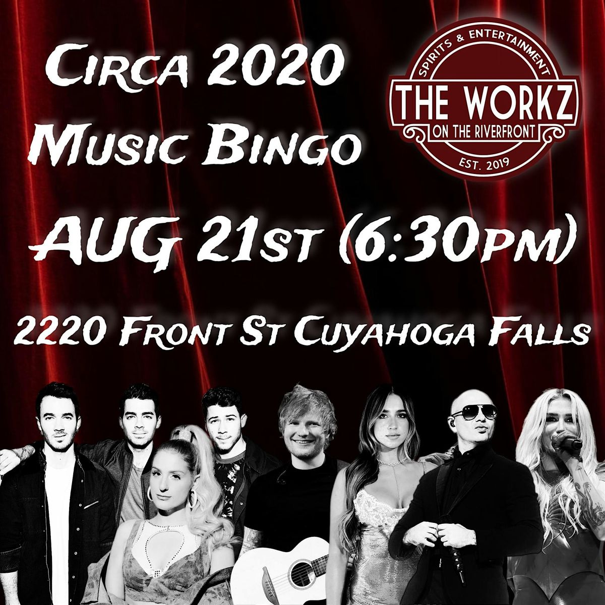 CIRCA 2020 MUSIC BINGO