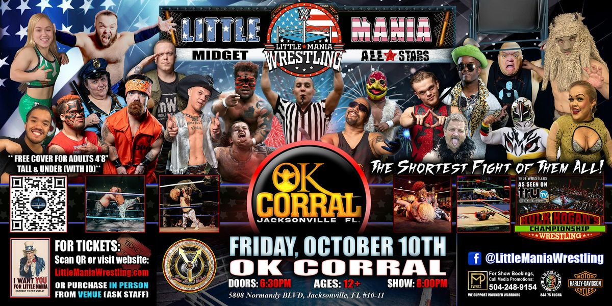 Jacksonville, FL - Little Mania Midget Wrestling @ OK Corral