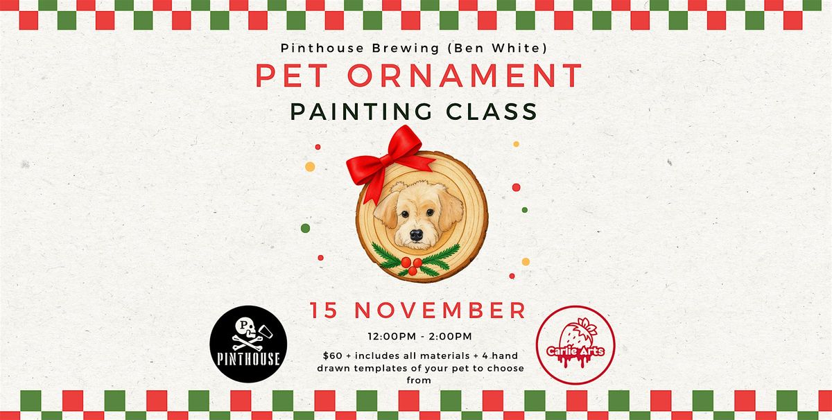 Paint Your Pet: Ornament Edition