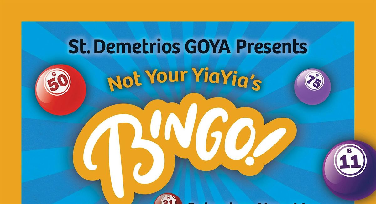 Not Your YiaYia's Bingo! 2025