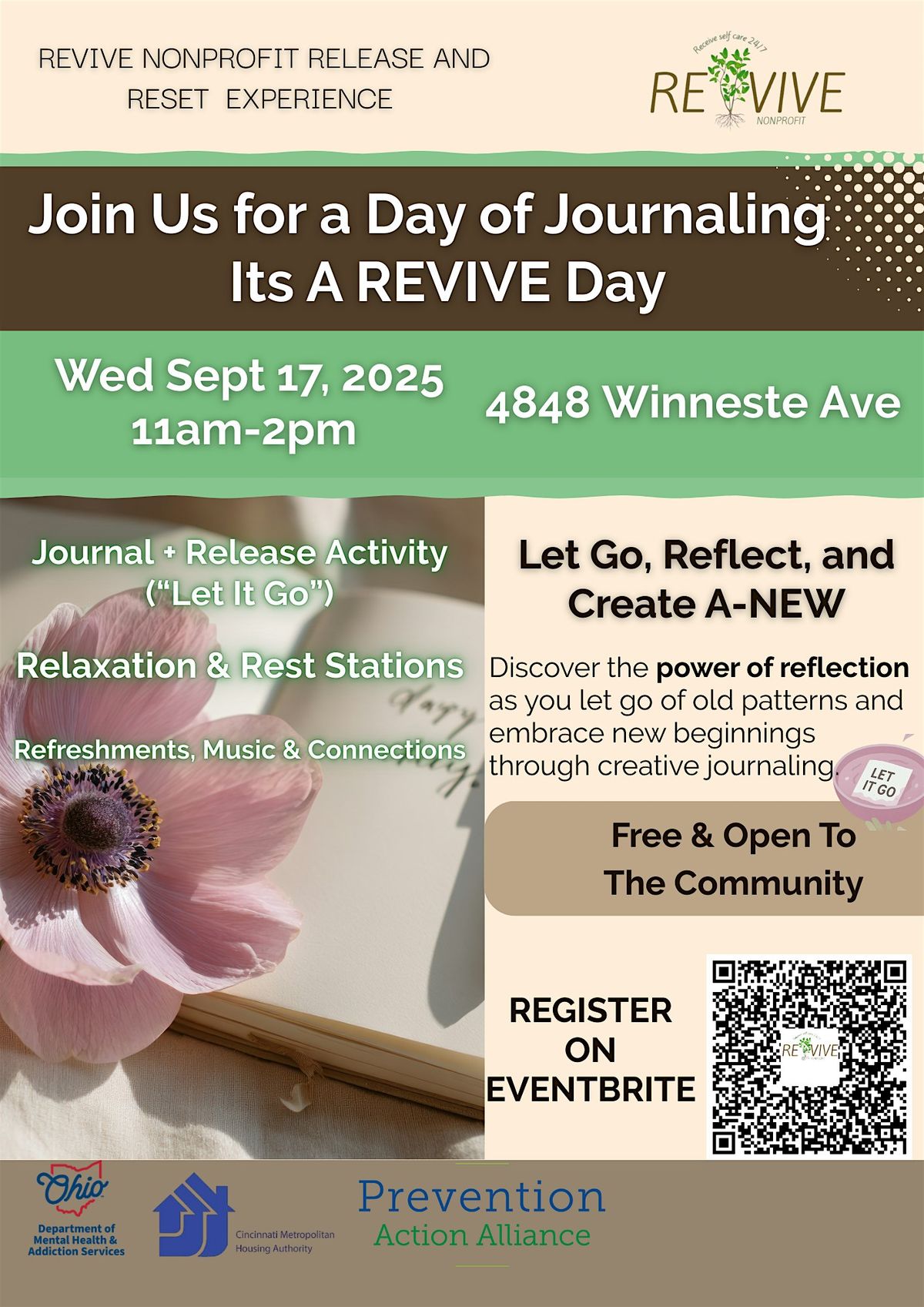 \u2728 REVIVE Release & Reset: A Healing Day in Winton Terrace \u2728