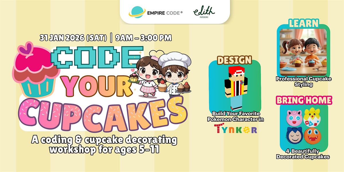 Activities for Kids: Tynker Coding & Pok\u00e9mon Cupcake Design Workshop