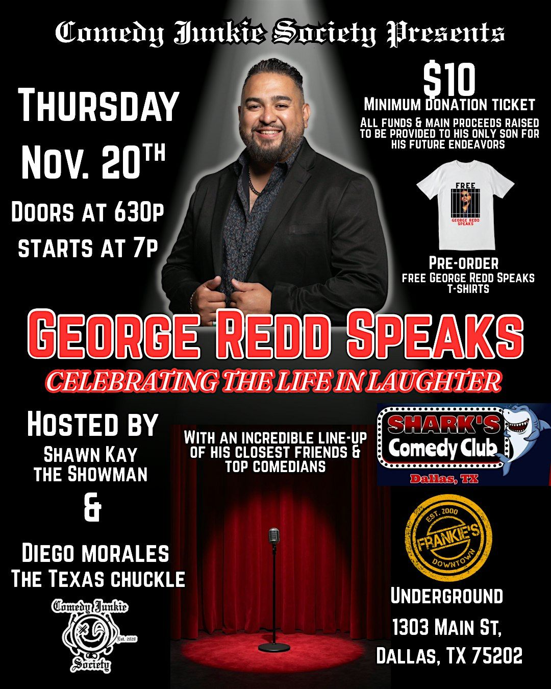 George Redd Speaks Memorial Comedy Show