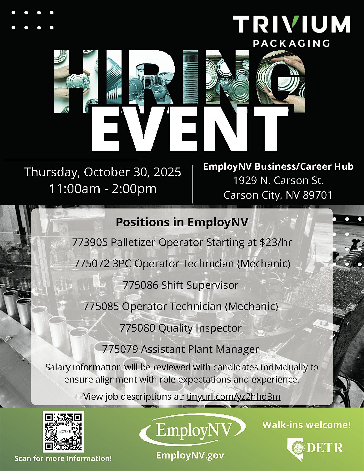 Trivium Packaging Hiring Event