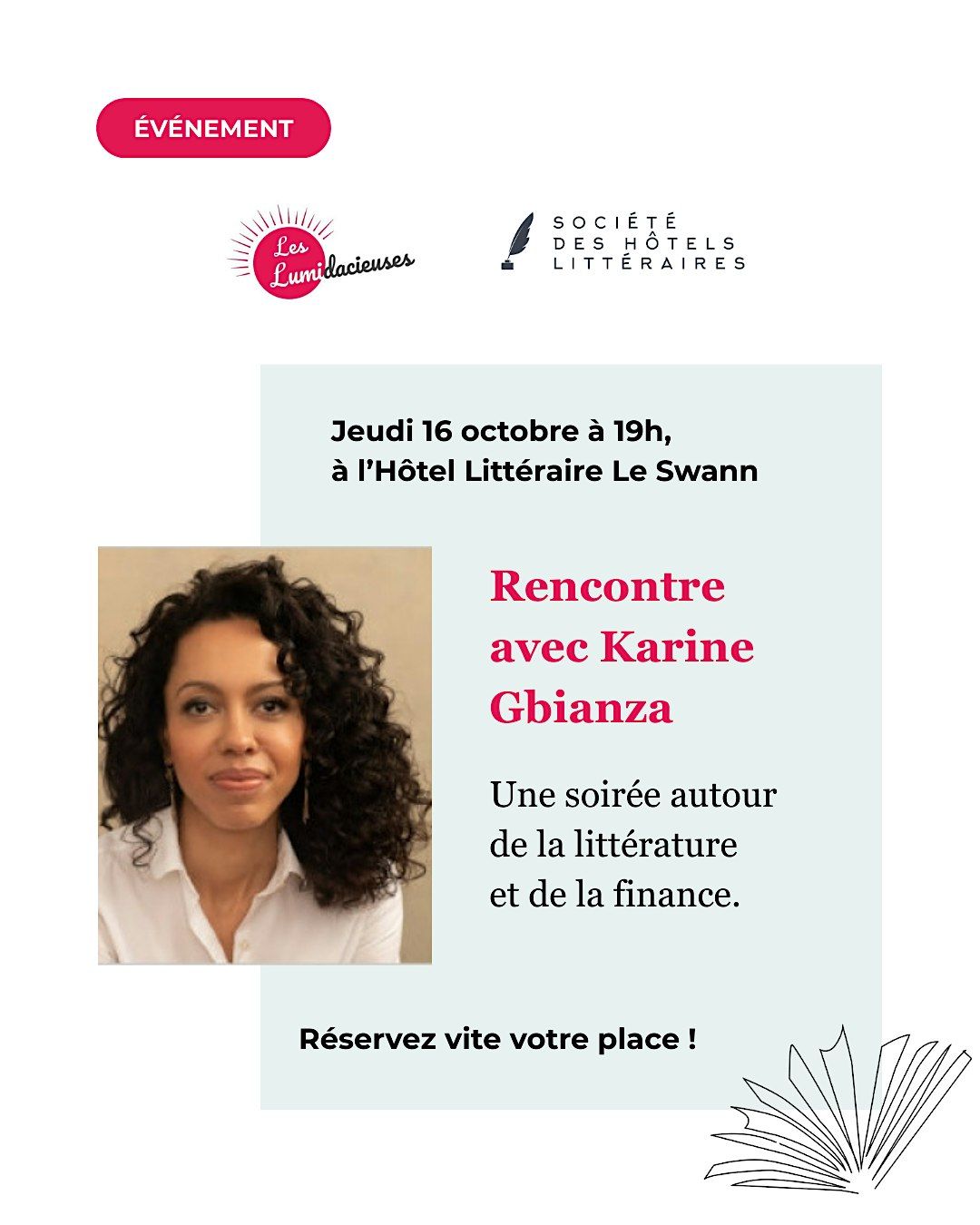 Soir\u00e9e litt\u00e9raire et lumineuse " Deux femmes oubli\u00e9es de l'histoire"