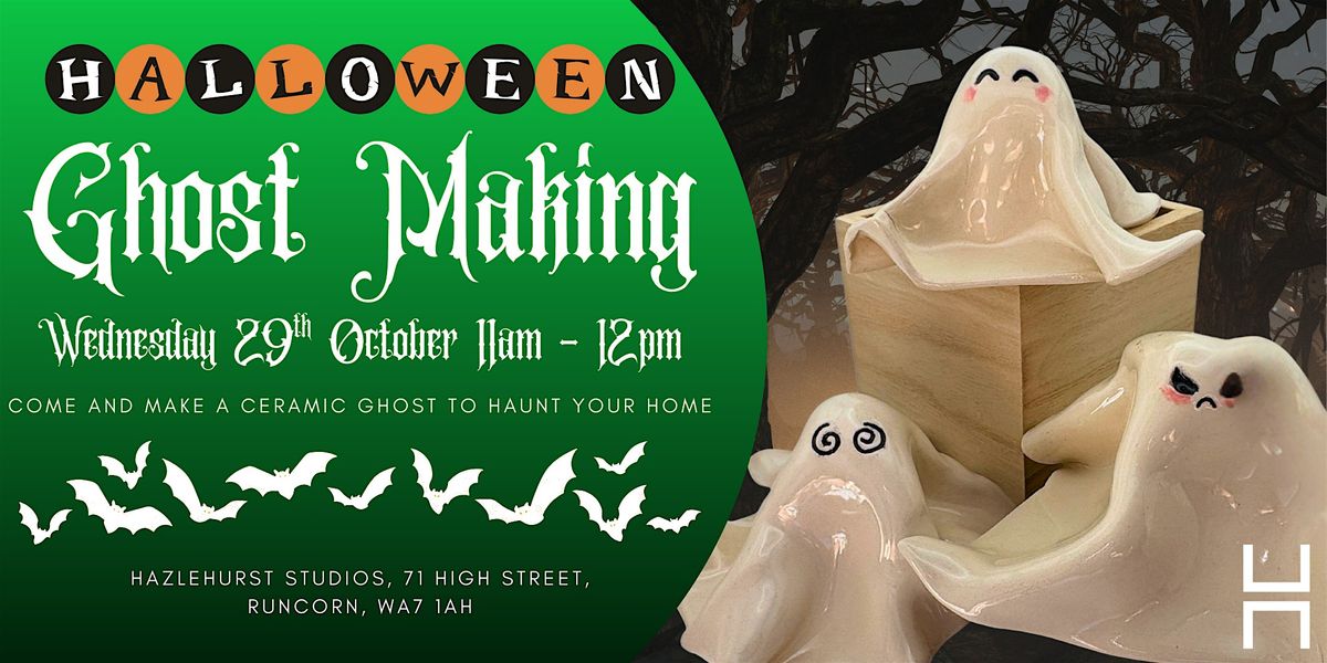 October Half Term - Halloween Ceramic Ghost Making