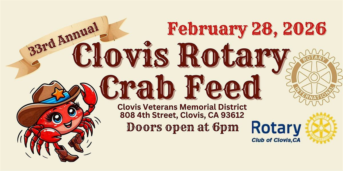 33rd Annual Clovis Rotary Crab Feed