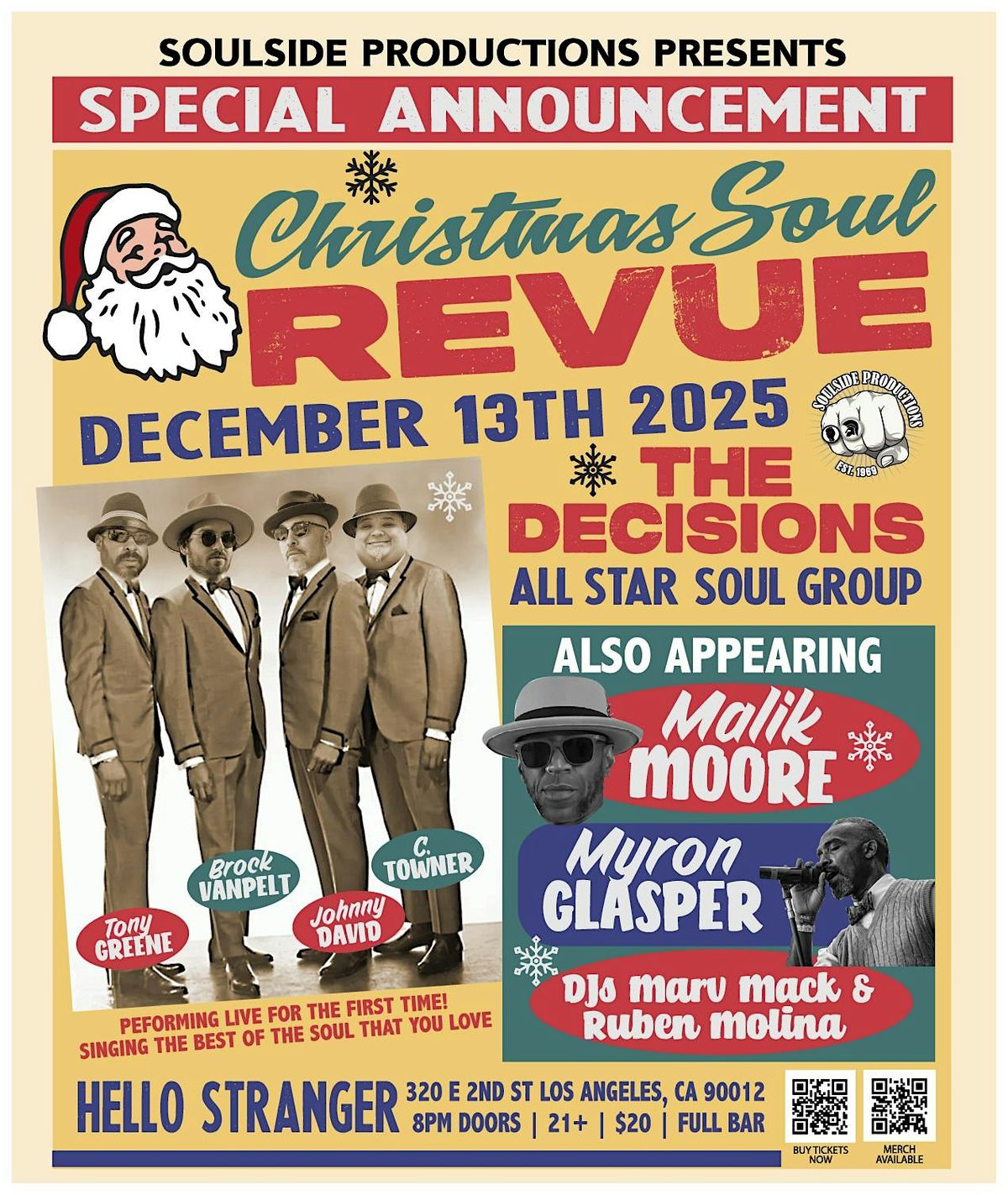 CHRISTMAS SOUL REVUE - TONY   | BROCK  | JOHNNY| C.TOWNER | MYRON | MALIK