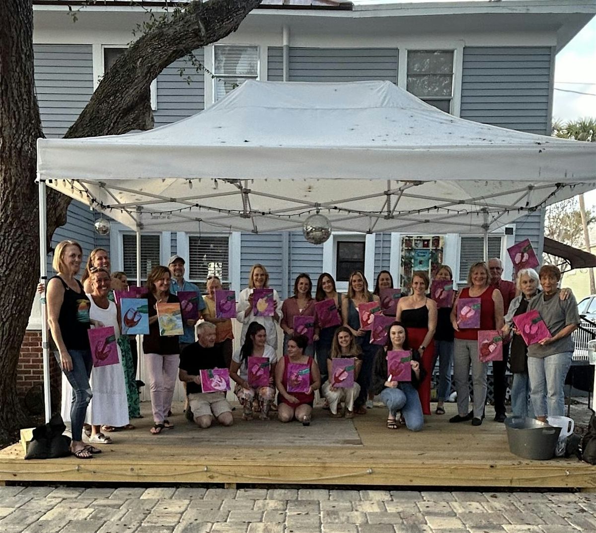 Paint and Sip at Crimson House