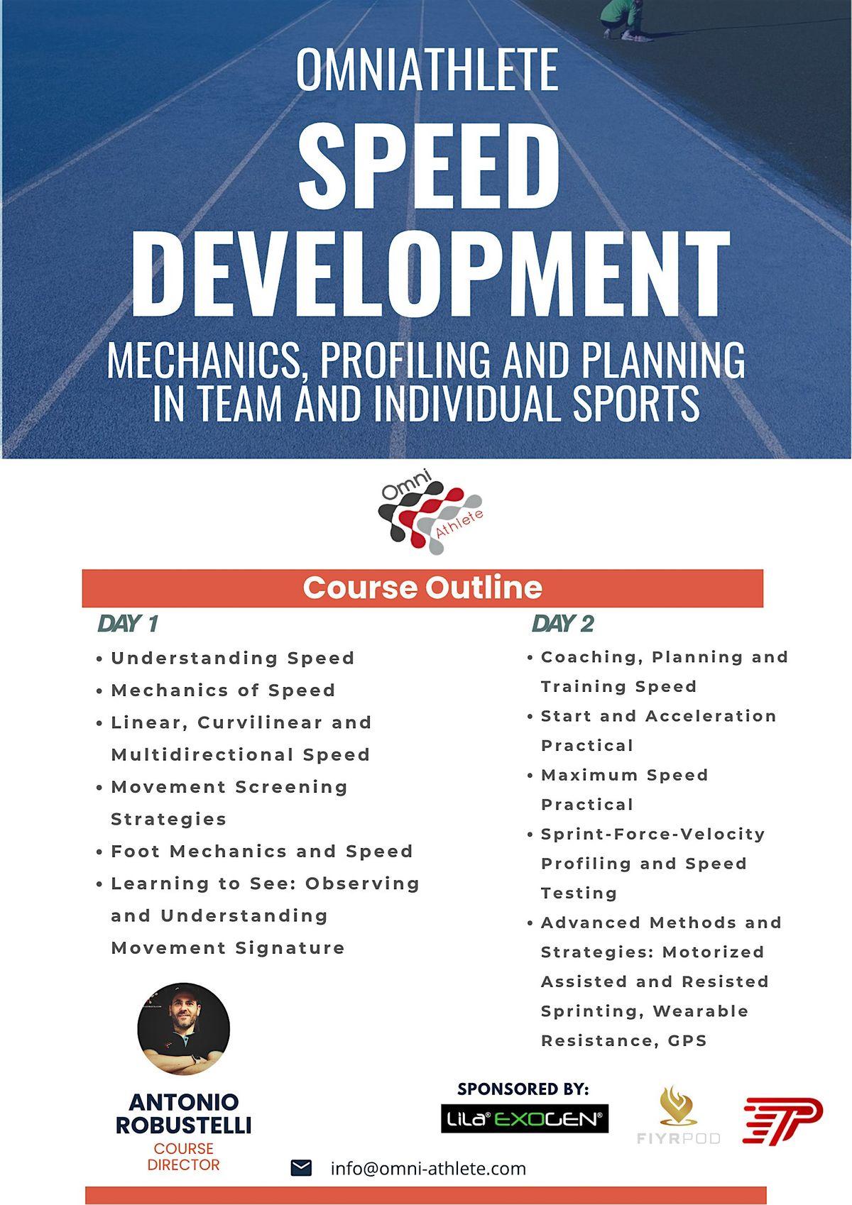 Omniathlete Speed Development Workshop - MILANO