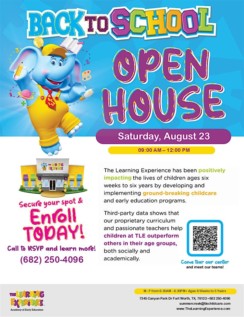 Back to School Open House - Meet the Teacher