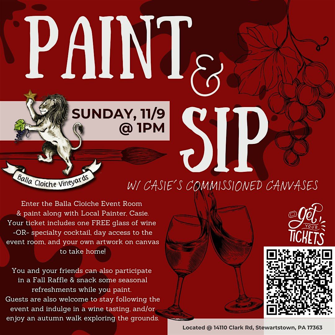Paint & Sip in the Fall @ Balla Cloiche Vineyards