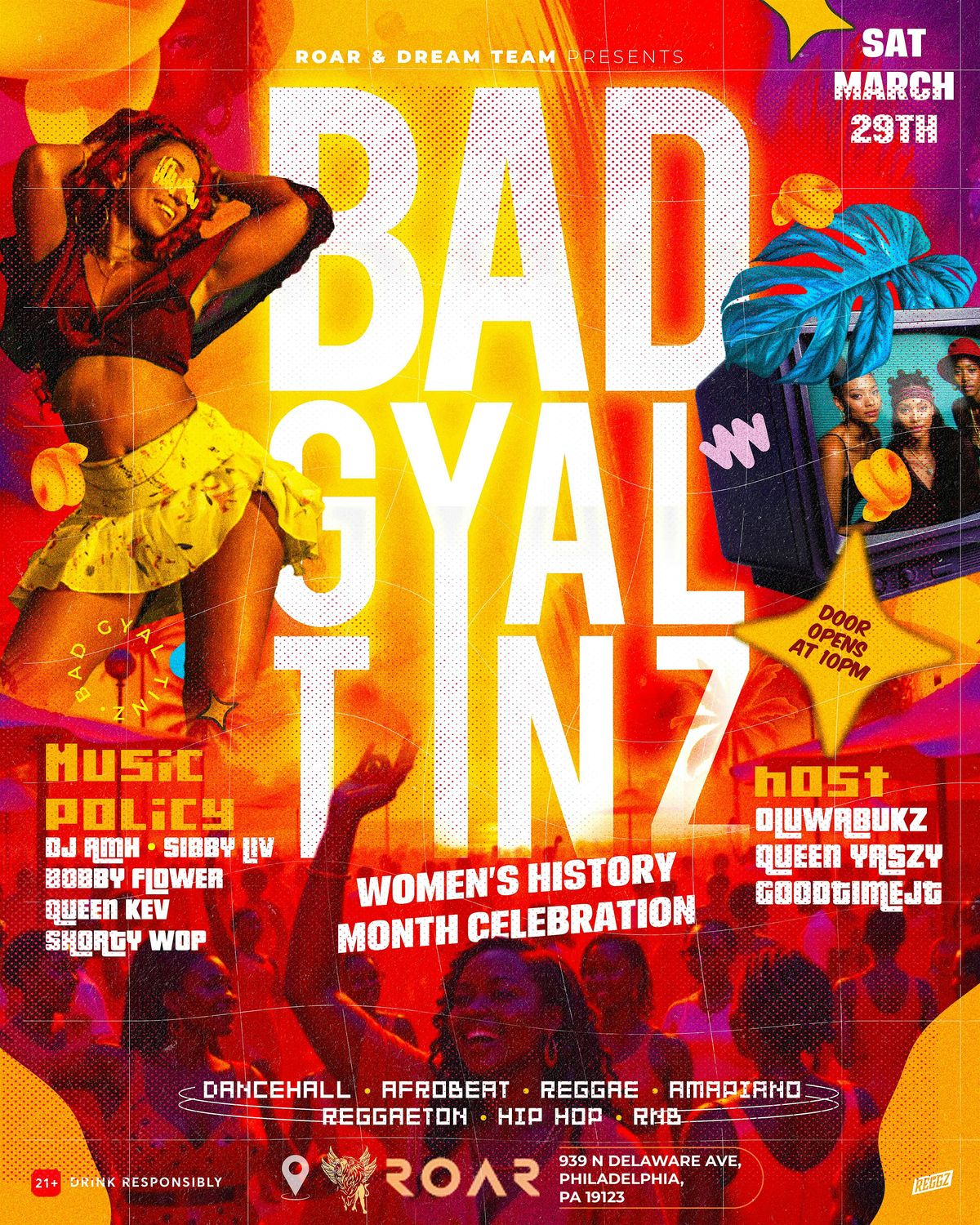 BAD GYAL TINZ at Roar Nightclub, Philadelphia on 29th March, 2025