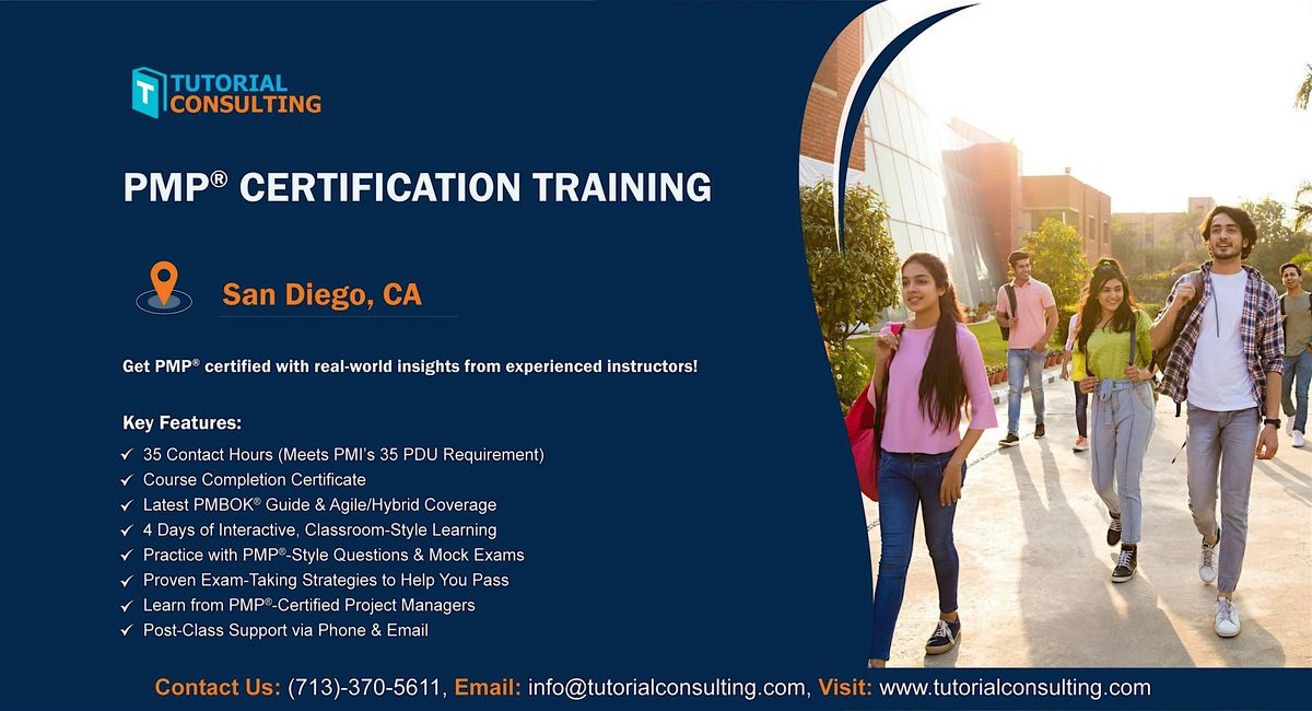 PMP Certification for Project managers in San Diego, CA