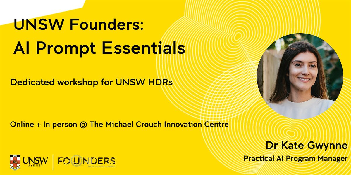 AI Prompt Essentials: for UNSW HDRs