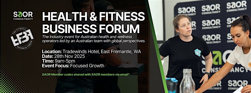 Health and Fitness Business Forum