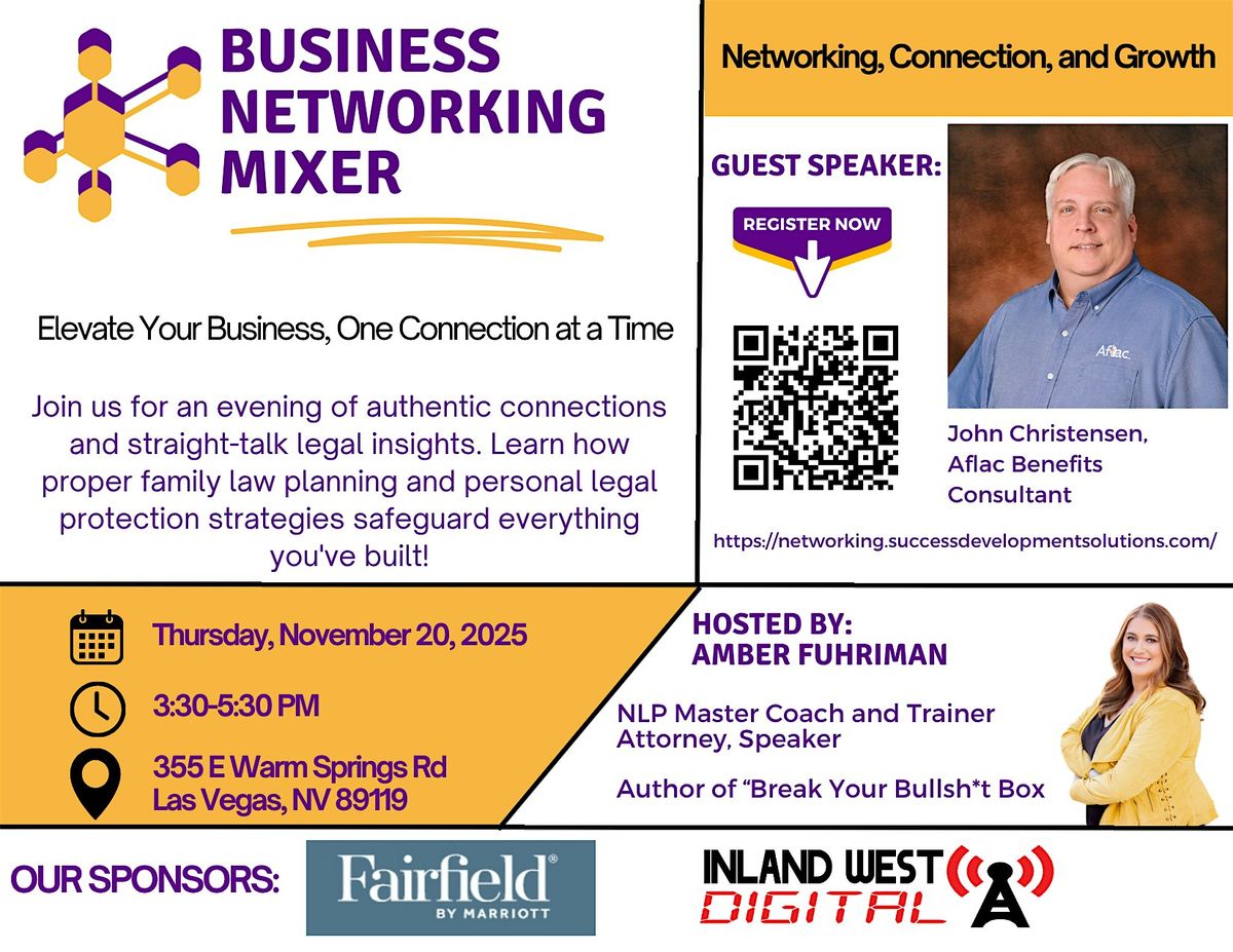 Business Networking Event - Define and Create Success