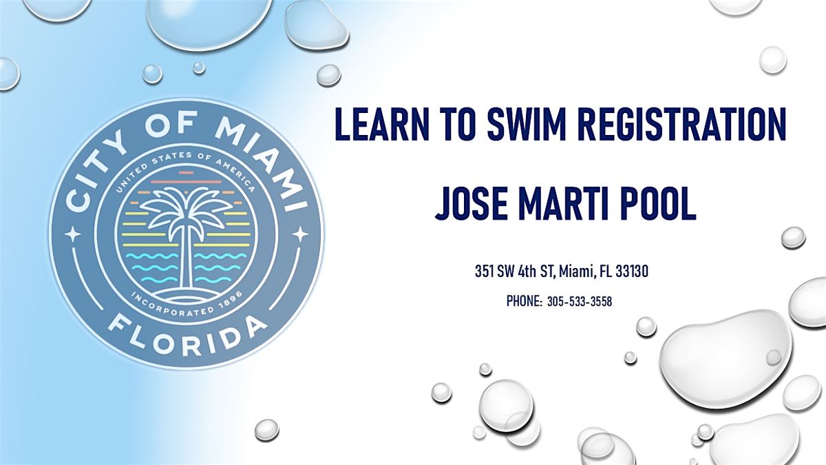 Jose Marti Pool Preschool Aquatic Tues\/Thurs (5:30PM-6:00PM) August 2025