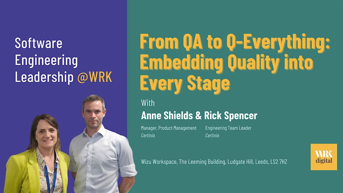 Software Engineering Leadership @ WRK - November Meet Up & Xmas Social