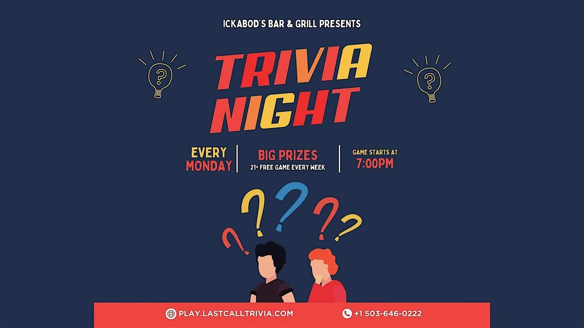 Monday Madness Trivia Bash at Ickabod's