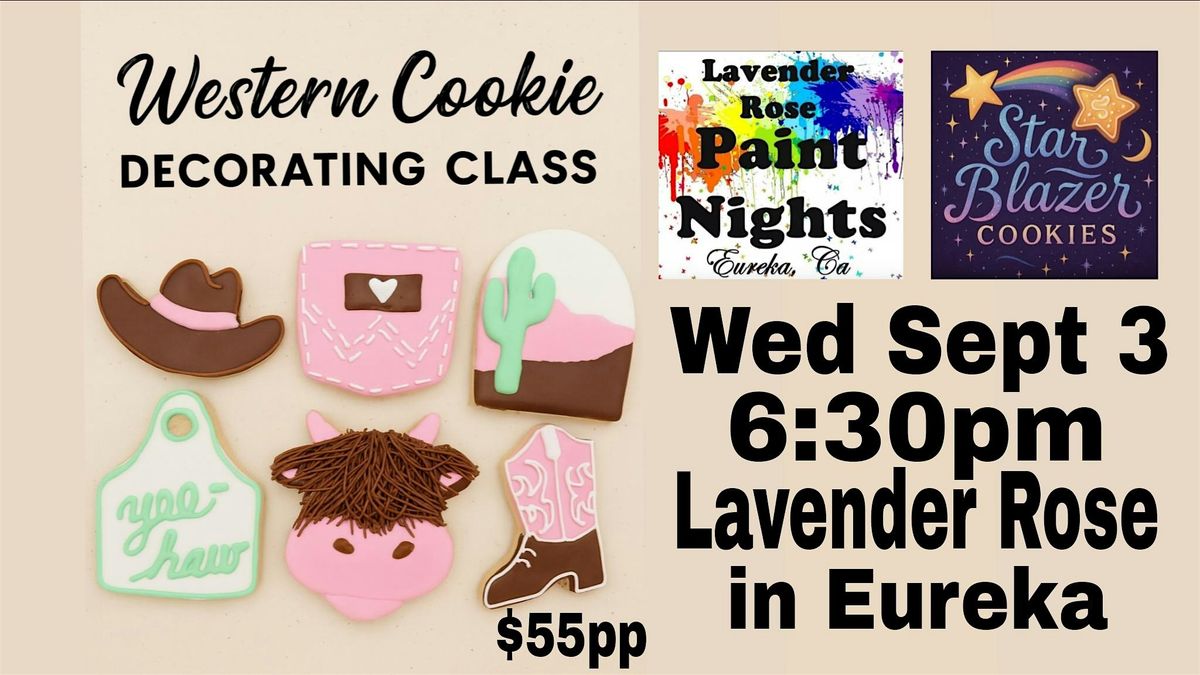 Western Cookie Decorating Class at Lavender Rose in Eureka