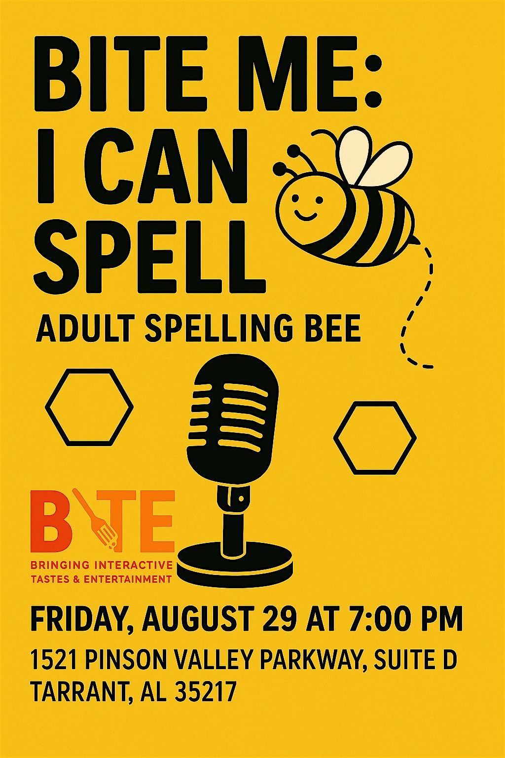 Bite Me: I Can Spell - Adult Spelling Bee