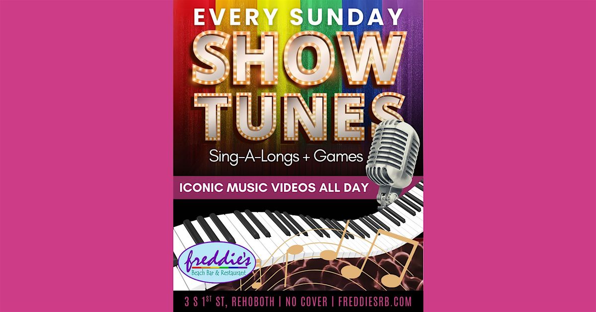 Showtunes Sunday & Games at Freddie\u2019s Beach Bar