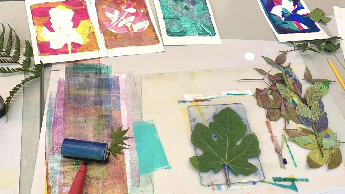 Botanical Silhouettes: Gelplate & Solar Printmaking Workshop
