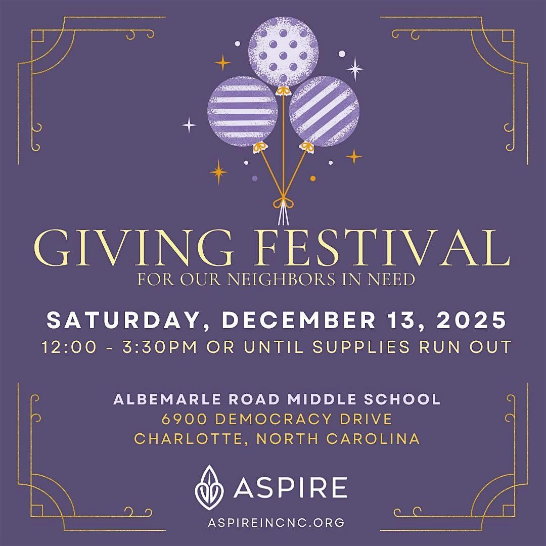2nd Annual Giving Festival: Helping Our Neighbors in Need