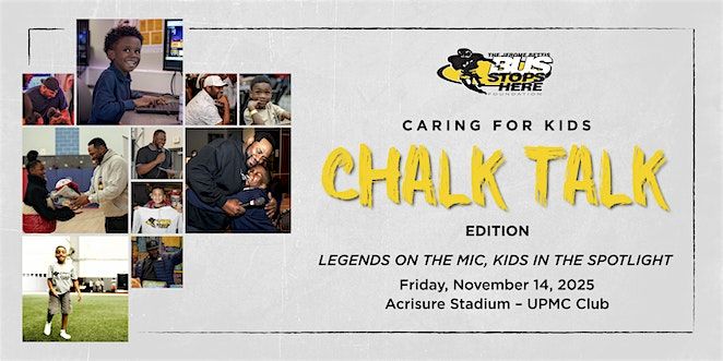 Jerome Bettis Caring For Kids Gala Chalk Talk Edition