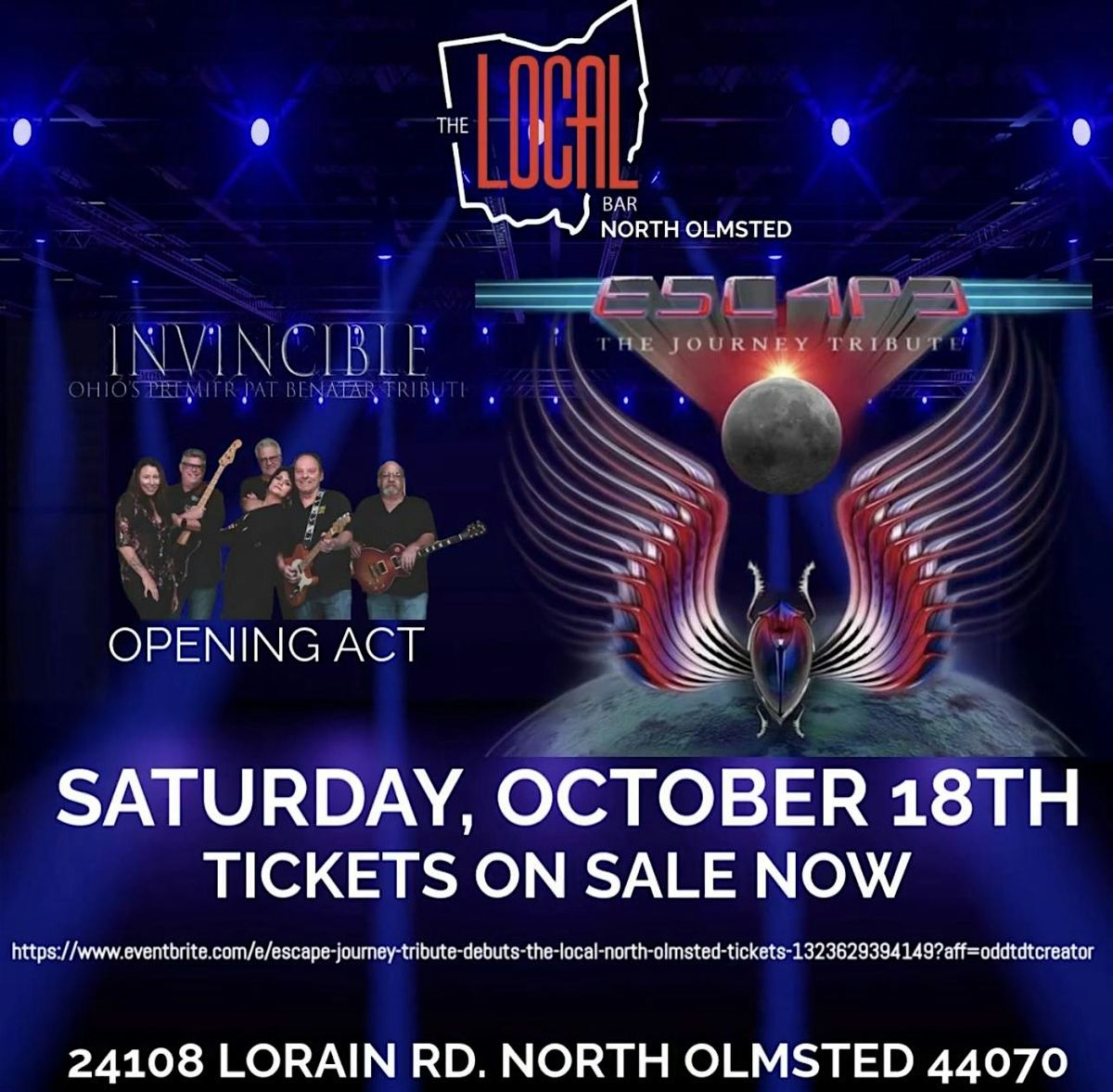 ESCAPE (JOURNEY TRIBUTE) DEBUTS @ THE LOCAL NORTH OLMSTED