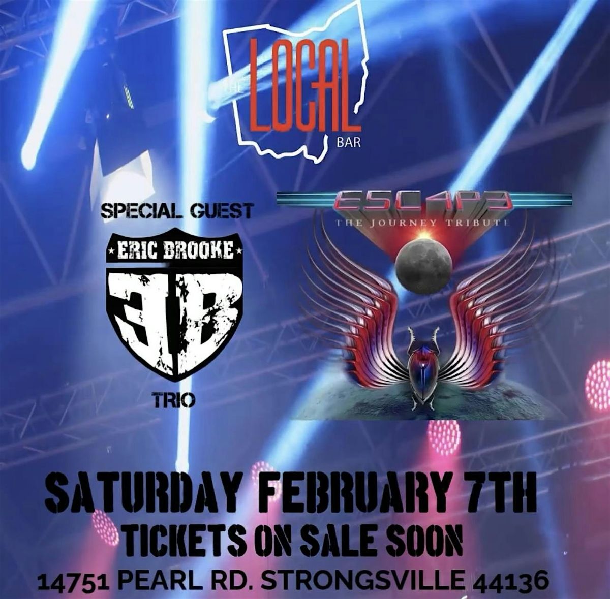 ESCAPE (JOURNEY TRIBUTE) W\/SPECIAL GUESTS ERIC BROOKE TRIO @ THE LOCAL