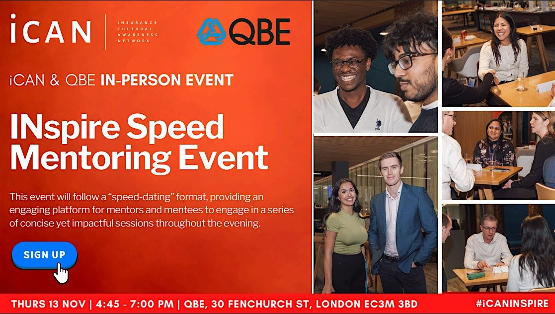 \u200d\u200d\u200diCAN and QBE: INspire Speed Mentoring Event