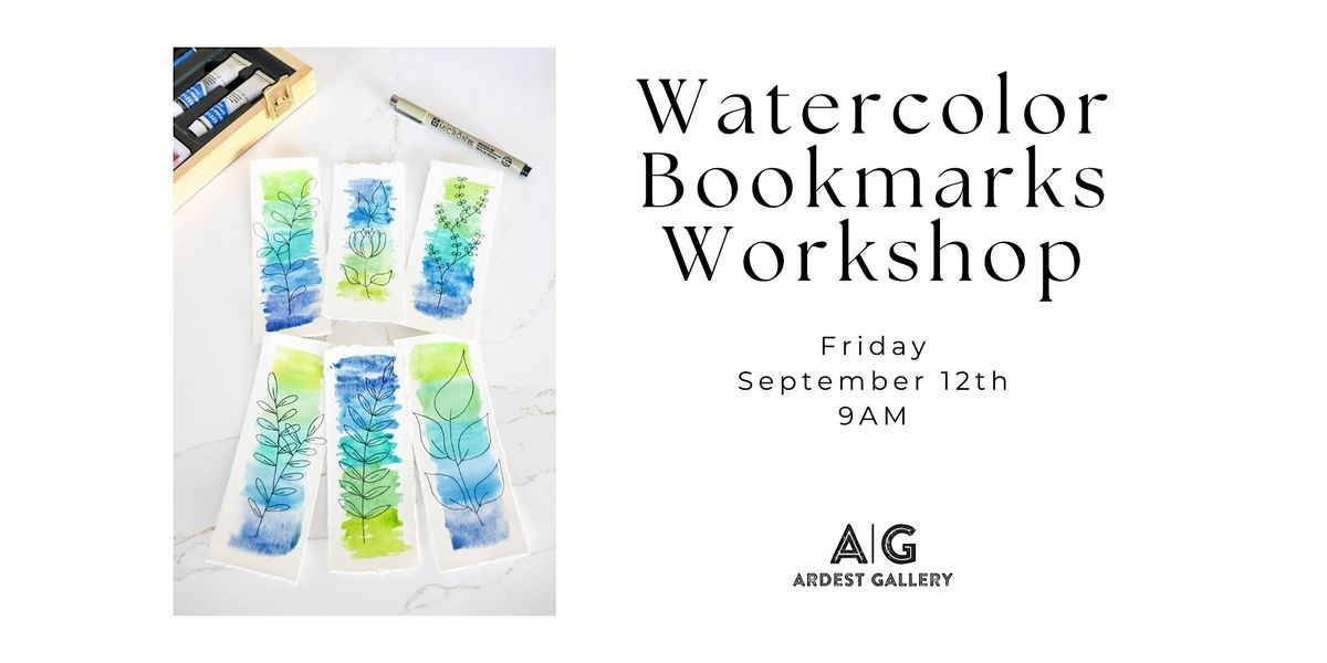 Botanical Watercolor Bookmarks Workshop