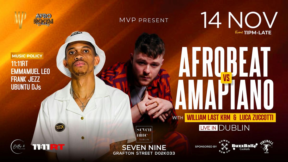 Luca Zuccotti & William Last KRM Live in Dublin. Afrobeat Vs Amapiano