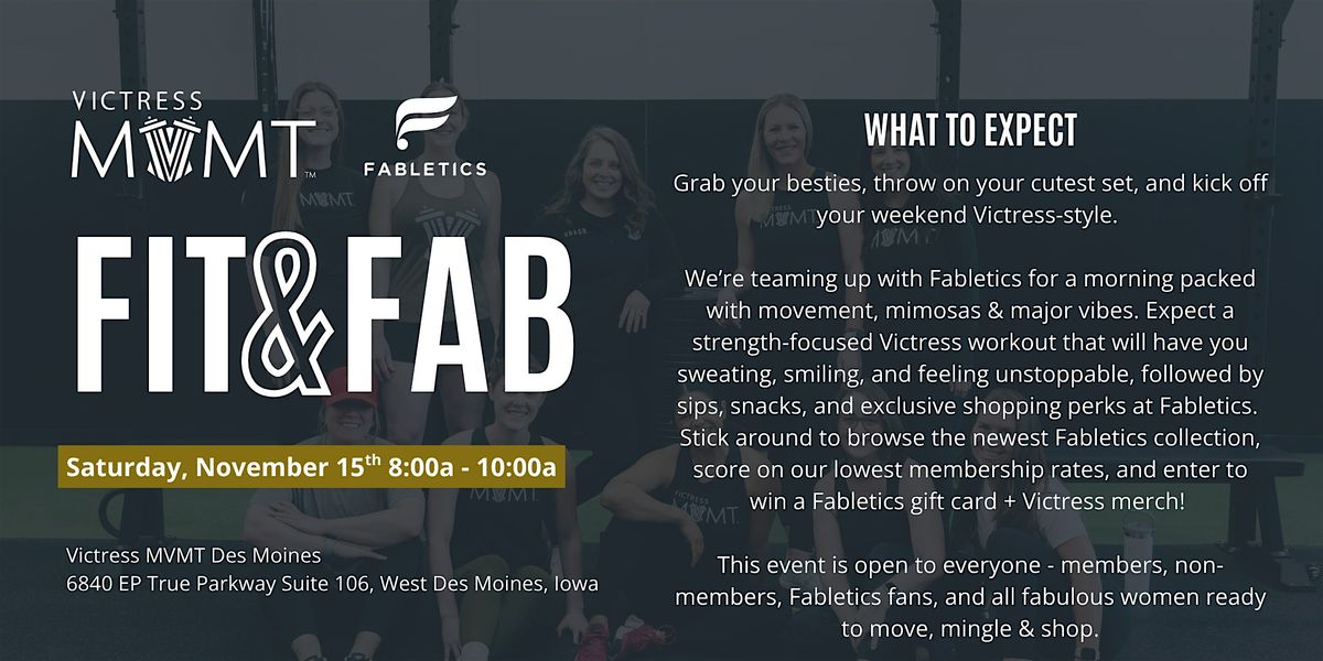 \u2728 Fit & Fab: Sweat, Sip & Shop! \u2728