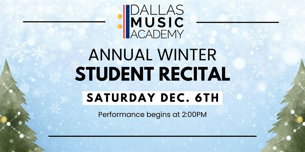 Winter Student Recital