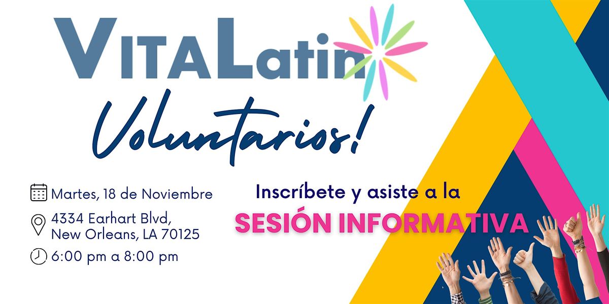 Sesi\u00f3n Informativa para Voluntarios de VITA Latinx