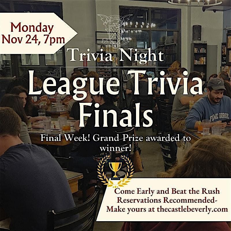 League Trivia Finals!