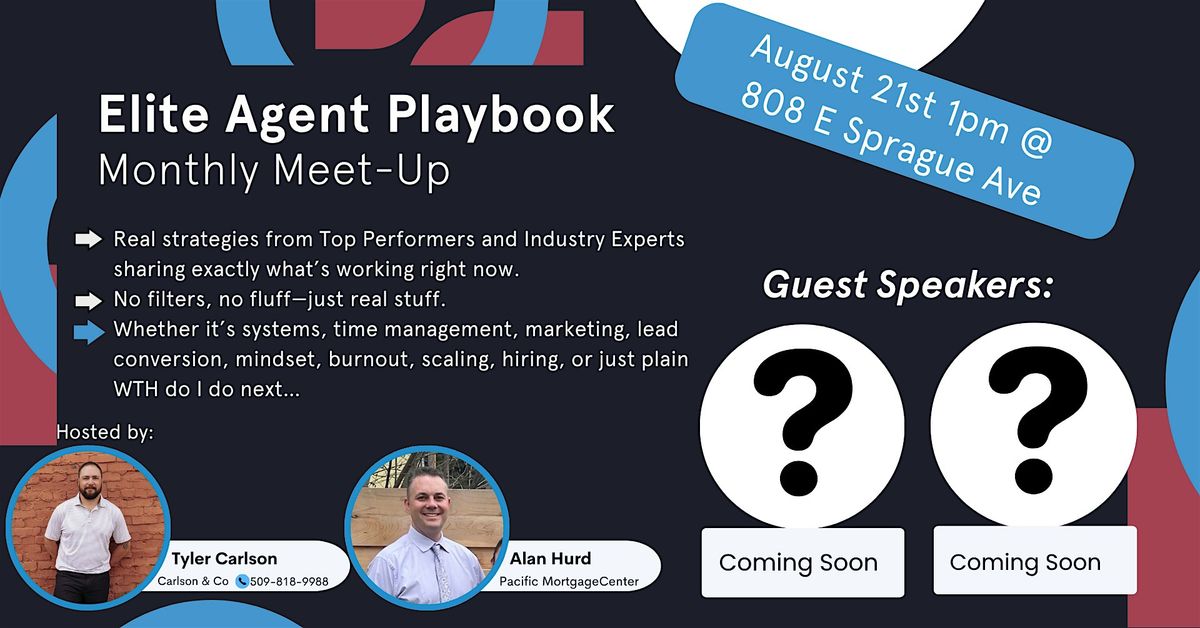 Elite Agent Playbook Monthly Meet-up