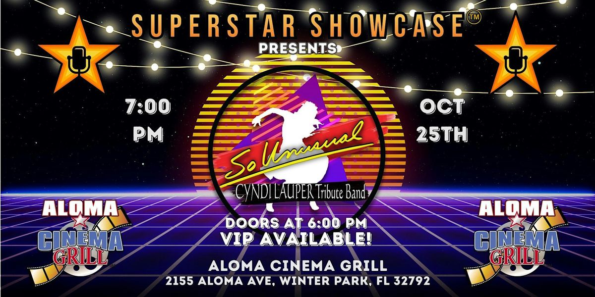 Cyndi Lauper Tribute - So Unusual LIVE at Aloma Cinema Grill in Winter Park