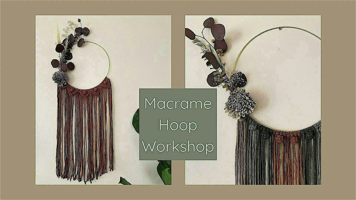 Macrame Hoop with Dried Florals