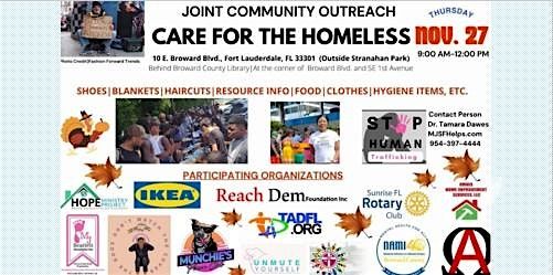 MJ Scarlett Thanksgiving Day Homeless Outreach
