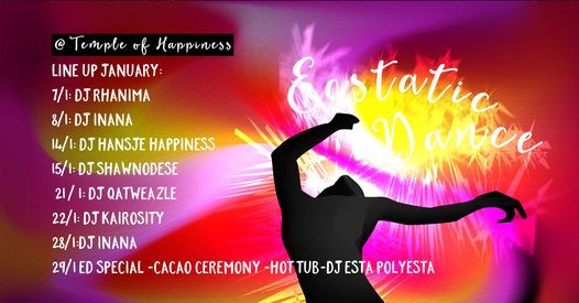 Ecstatic Dance Special (Chitta) @ Temple of Happiness | Cacao ceremony | DJ Esta Polyesta